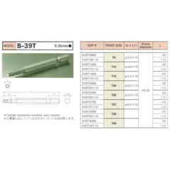 Đầu bits hoa thị BiX B-39T