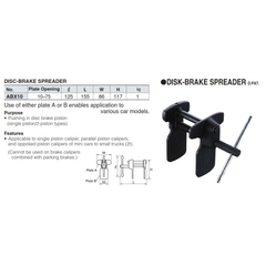 Bộ vam piston phanh ABX10