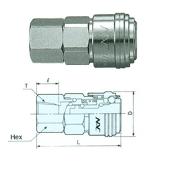 Đầu nối nhanh NAC 22SF