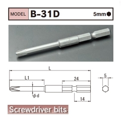 Đầu bits tô vít 4 cạnh B-31D