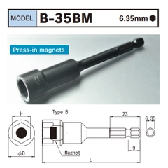 Đầu bits khẩu từ tính B-35BM