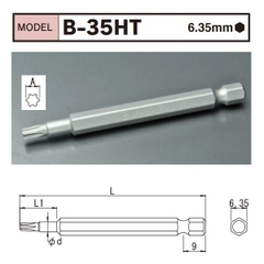 Đầu bits hình sao BiX B-35HT