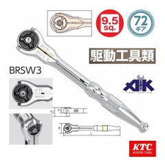 Tay lắc vặn đầu 3/8 inch KTC BR3E