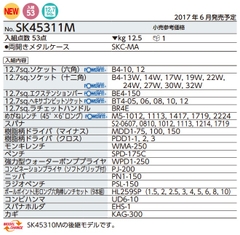 Bộ dụng cụ KTC SK45311M
