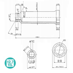 Tuýp xiết ốc cổ phốt xe máy SP14300M.130-32