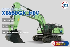 Máy xúc đào HIBRID bánh xích XCMG gầu 4.0 m3 Model: XE650GK_HEV