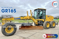 Máy san gạt XCMG tải trọng 15 Tấn. Model: GR165