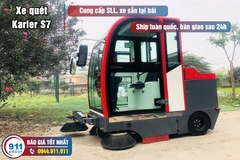 Xe quét hút bụi Karler - Bán xe quét nhà xưởng Karler S7