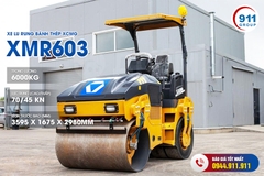 Xe lu rung bánh thép XCMG tải trọng 6 Tấn. Model: XMR603