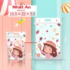 Túi Zip Bé Gái dễ thương