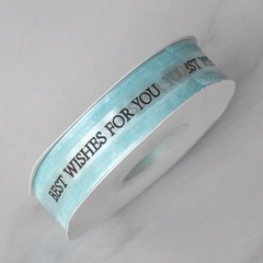 Ruy băng Best wish for you màu xanh ngọc