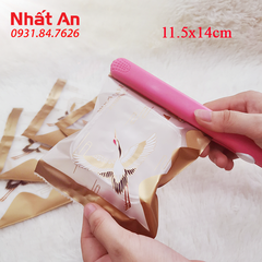 Túi hàn miệng bánh trung thu Sếu Đỏ 11.5x14cm