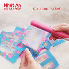 Túi hàn trung thu Hoa hồng xanh thắt eo 100 - 125gr - 100 cái