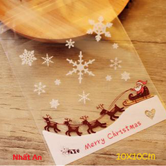 Túi dán Noel 10x10cm - 100 cái