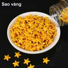 Bông đường hình ngôi sao vàng 1cm