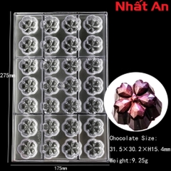 Khuôn socola bonbon hoa mai 5 cánh