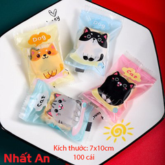 Túi hàn miệng DOG & CAT 7x10cm