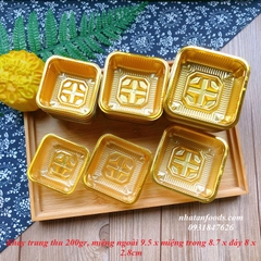 Khay trung thu thành thấp 200gr Màu Vàng