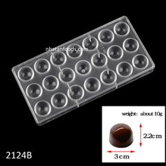 2124B - Khuôn socola bonbon hình trụ tròn 10gr