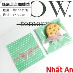 Túi dán 7x7cm - 100 túi/xấp - mẫu 6