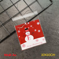 Túi dán Noel 10x10cm - 100 cái