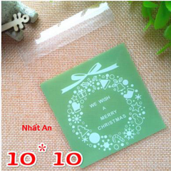 Túi dán Noel 10x10cm - 100 cái