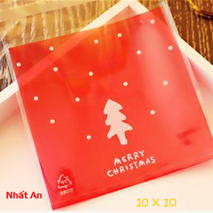 Túi dán Noel 10x10cm - 100 cái