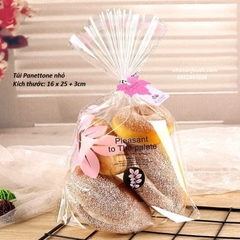 Túi đựng bánh Panettone hình chiếc lá size nhỏ cho cup 4inch