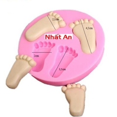 Khuôn silicone 4D bàn chân