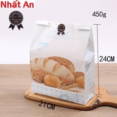 Túi bánh mì hoa cúc ngang (21x9x30cm) Mẫu Màu xanh