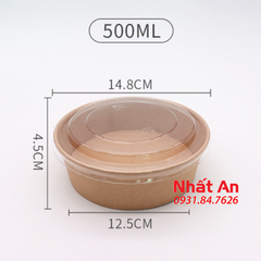 Tô giấy nướng bánh bông lan/ Đựng bánh/ Đựng thực phẩm 500ml