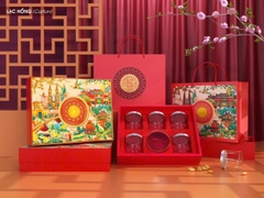 Hộp Tết 6H sang trọng Hồng Lạc