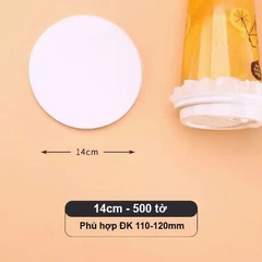 Giấy lót chống tràn ly 500 tờ 14cm
