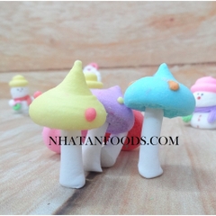 Bông đường trang trí noel cây nấm