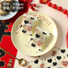 Túi hàn 7x10cm Trái Tim Love - 100 túi