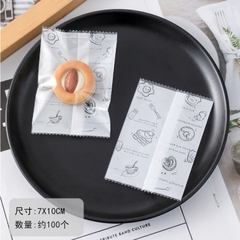 Túi hàn 7x10cm Bánh cafe - 100 túi