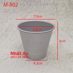 Khuôn nhôm tròn cupcake/ pudding M-B02