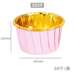 Cup giấy / chén giấy nướng bánh màu hồng vàng 50 cái