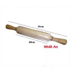 Cán bột gỗ trục xoay 38cm