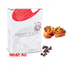 Socola hạt chip đen Puratos / Dark chip chocolate Puratos (Chiết lẻ từ gói 2.5kg)