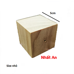 Cục gỗ bắt bông kem (Có 2 size)