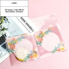 Túi dán đựng bánh kẹo Luck 7x7cm