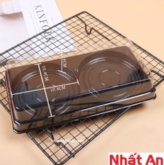 Hộp đụng bánh donut - hộp 2  bánh 50gr