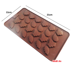 Khuôn silicone lá nhỏ