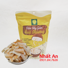 Dừa sấy giòn Quê Hương 300gr/ Crispy roasted coconut chips