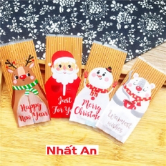 Túi kẹo nougat 4x9.5cm Noel 100 cái