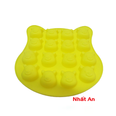 Khuôn silicone 16 con gấu