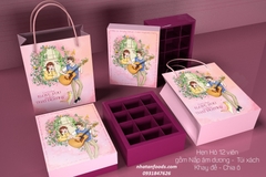 Hộp socola Valentine HẸN HÒ 12 viên