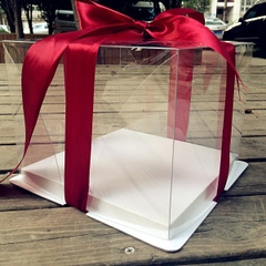 Hộp bánh kem mica 2 chi tiết (không kèm ruy băng)