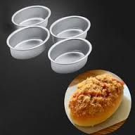 Khuôn nhôm oval D04 (dài 10.5cm x rộng 8cm x cao 3.5cm)